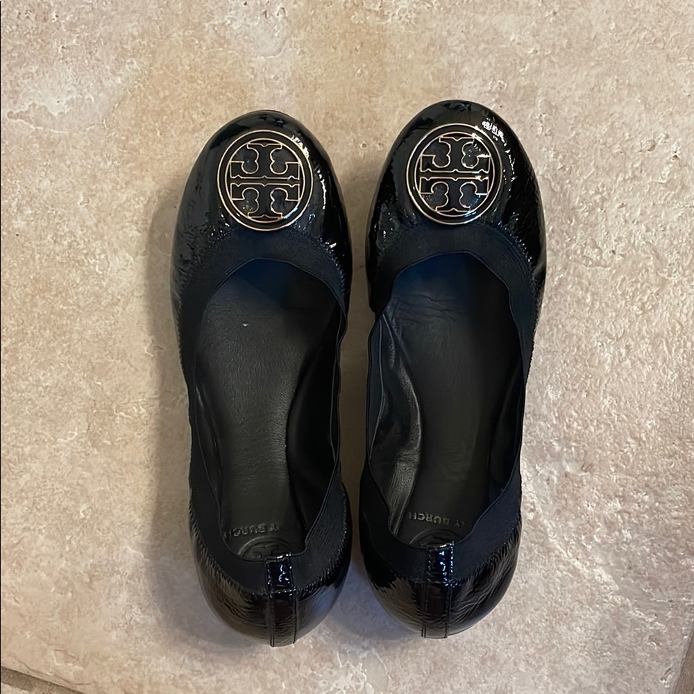 Tory Burch Black Ballet Flats